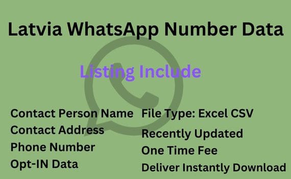 拉脱维亚 WhatsApp 号码数据库