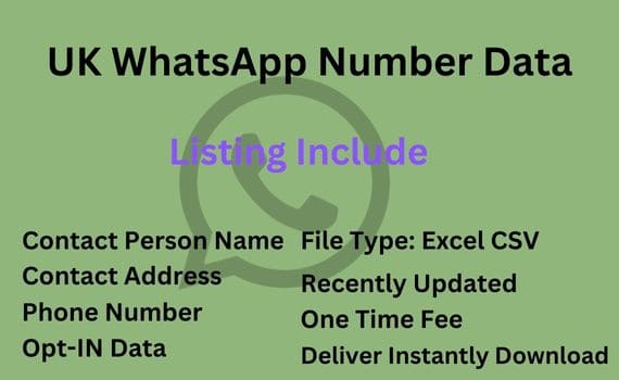 英国 WhatsApp 号码数据库